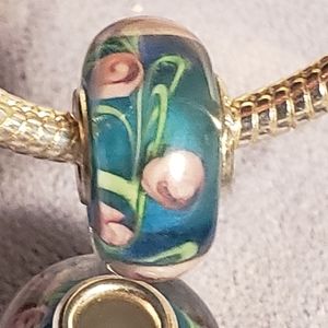 925 Hallmarked Murano Glass European Bead Charm